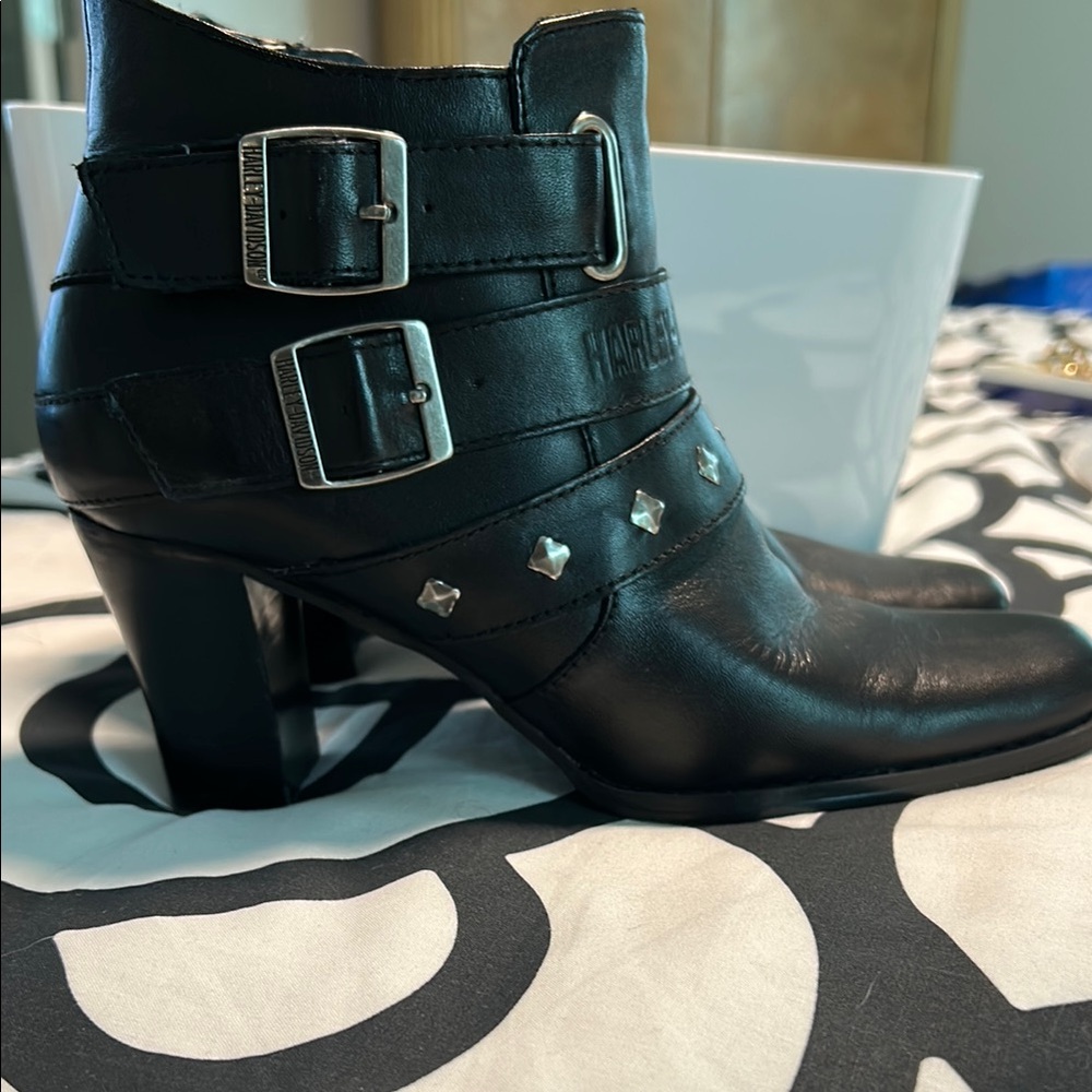 Harley-Davidson Women's Black Ankle Boots size 7 1/2